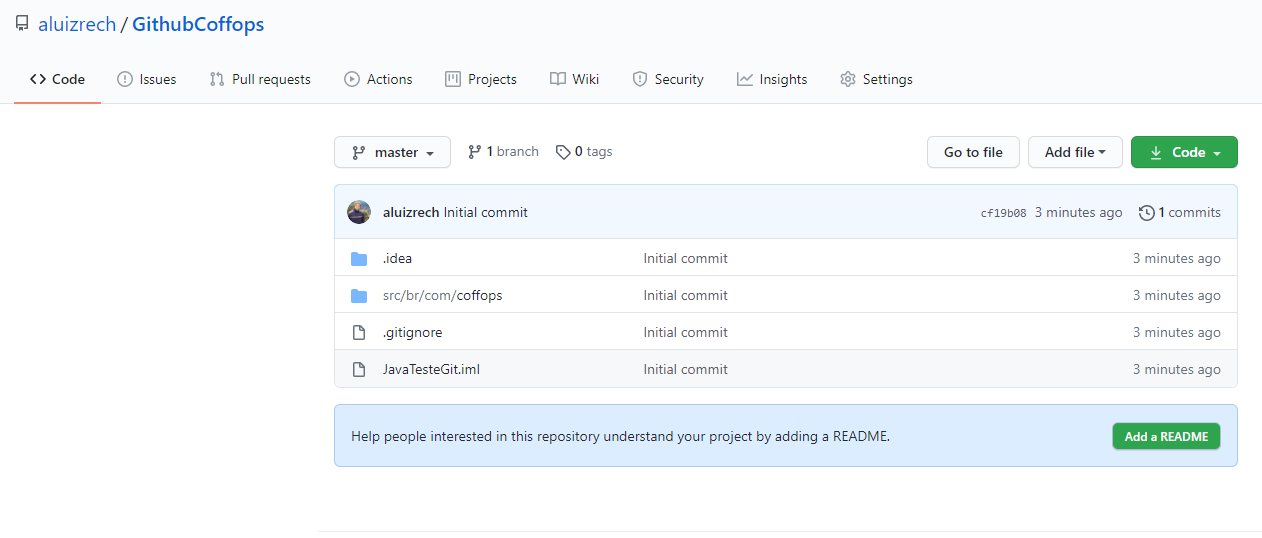 Compartilhar projeto no github utilizando o Intellij - Coffops Github ...