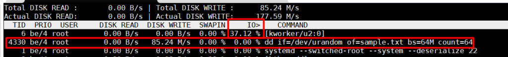 Como Monitorar IO de Disco no Linux